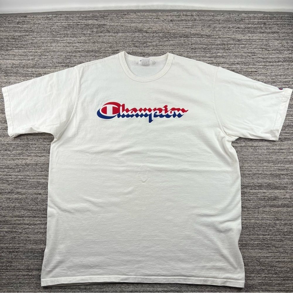 Champion T-Shirt Men's 2XL Graphic Tee White (Pre-owned) - Picture 1 of 11